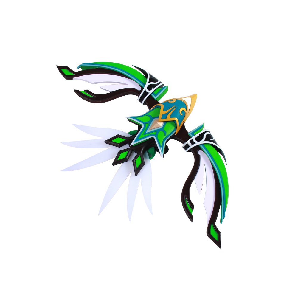 Mtxc Elsword Cosplay Prop Night Watcher Lena Bow Green