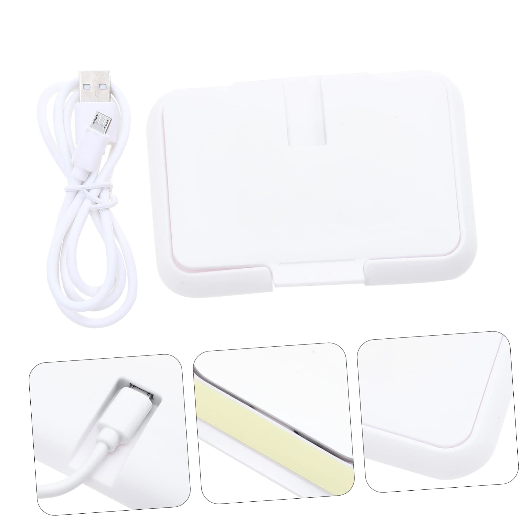 BESTonZON Pcs Portable Wipe Warmer Car Wipe Warmer Wet Tissue Heater Supplies Safe Constant Temperature Keep Comforted for Travel