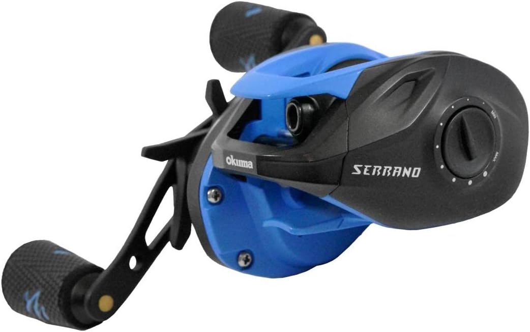 Okuma Serrano Low Profile High Speed Lightweight Graphite Frame Baitcast Reel