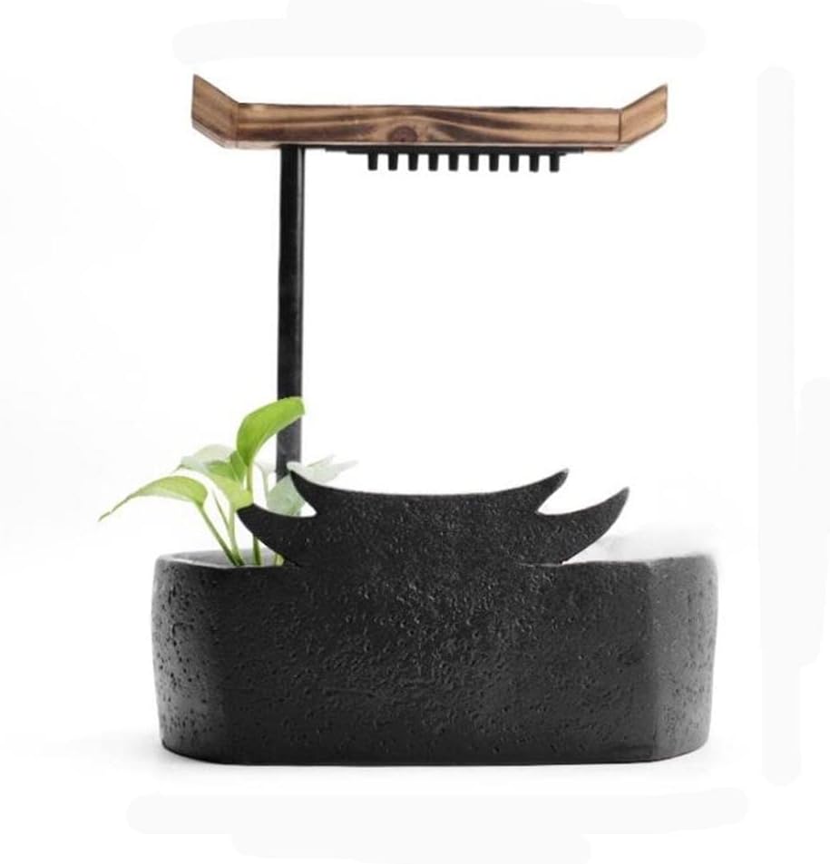 SDFGH Ceramic Chinese Household Supplies Circulating Fountain Humidifier Living Room Decoration Ornament Crafts (Color : A, Size : As the picture shows)