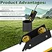 Water Well Pump Pulling Tool Pipe Tool and Cable Rollers, Installing Assist Pipe Tool for Well Pump Pipe, Poly Pipe, Flexible Pipe, Wire, Help Pull or Place, No Machinery Power Supply