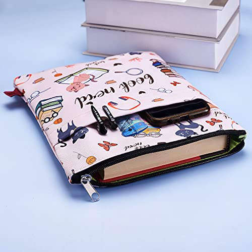 image for LParkin Book Sleeve for Book Lovers, Book Nerd Book Protector, Book Co