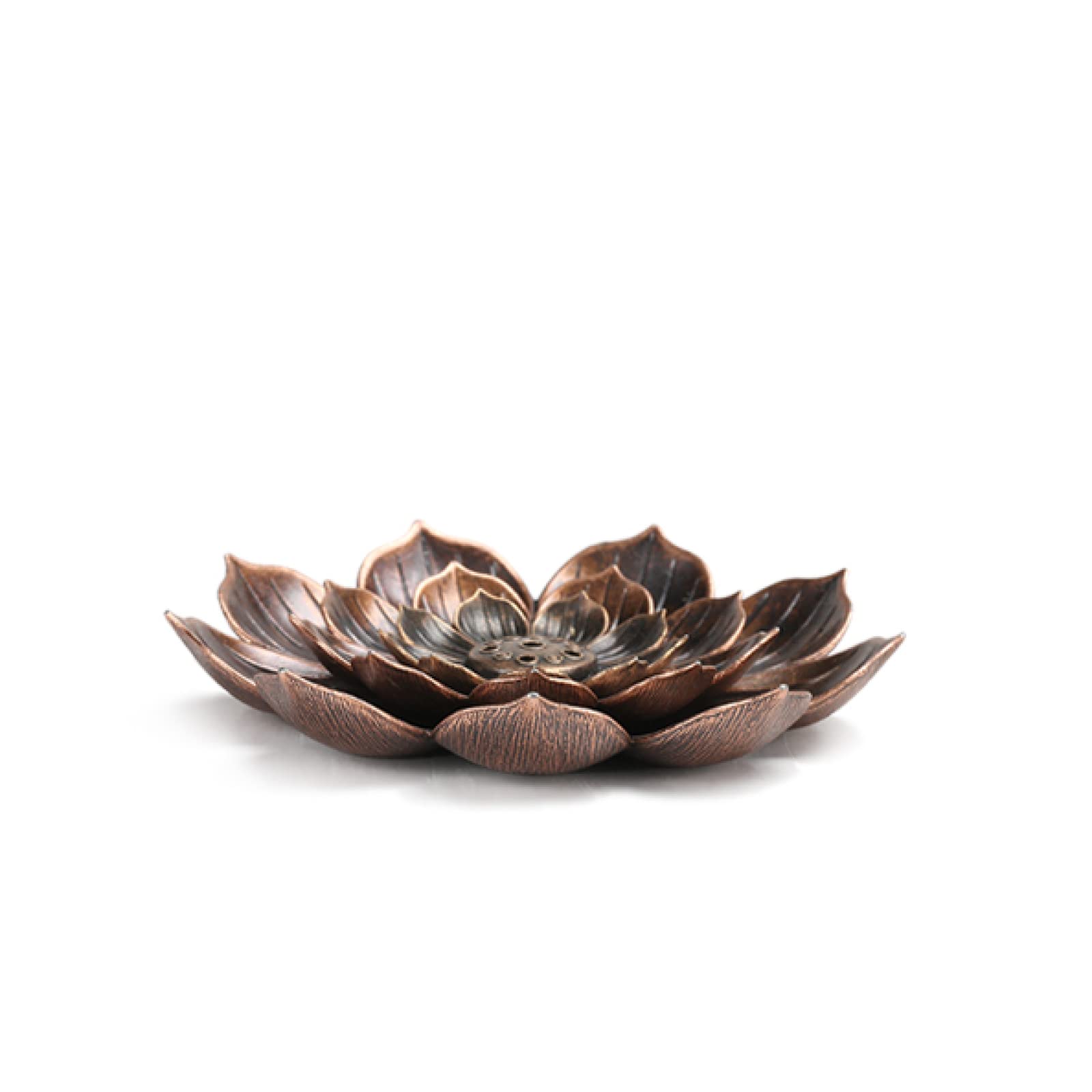 Porte-encens lotus en bois de santal pour decoration de table interieure