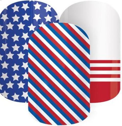 Jamberry Nail Wraps – Patriot (Half Sheet)