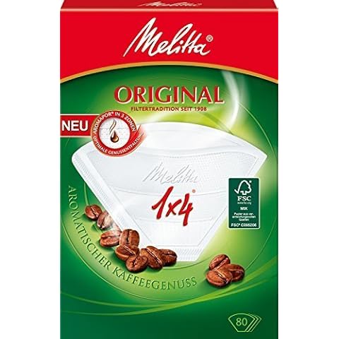 400 x Filtertüten/Kaffeefilter"Melitta Original 1x4 (Grösse 4)" (Weiß / 3 Aromazonen-Filter) Cover