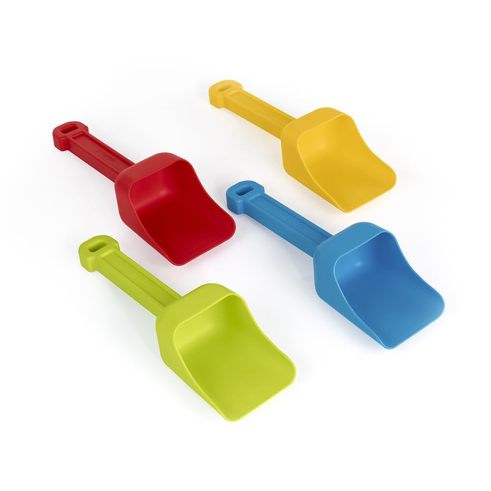 Miniland - Set of 4 Toy Shovels for Kids | Durable Children's Shovels for Sand and Snow | Beach and Outdoor Toys, Outdoor Fun