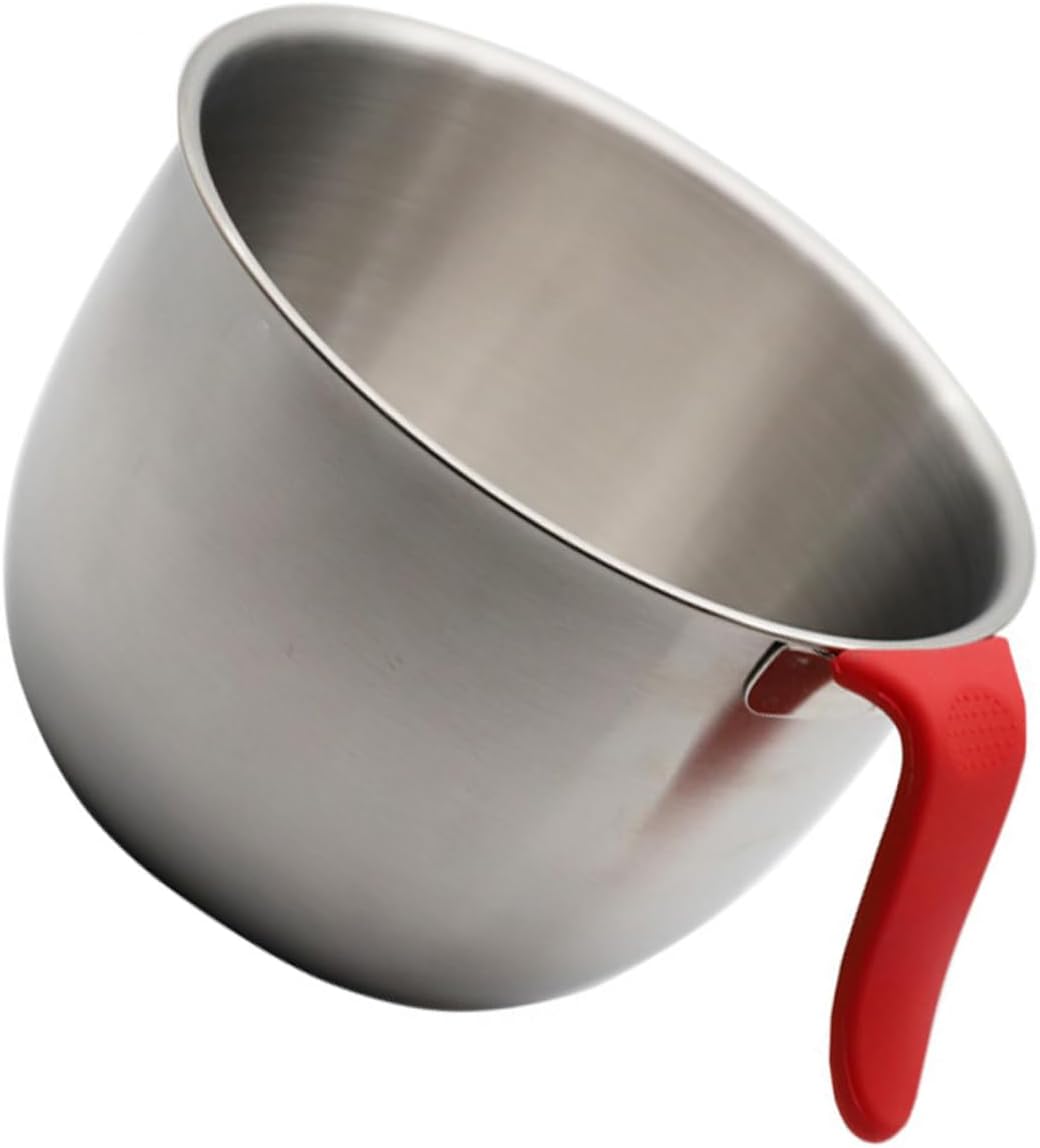 Sturdy Cream Bowl Egg Mixing Bowl Stainless Steel Handles for Serving Baking