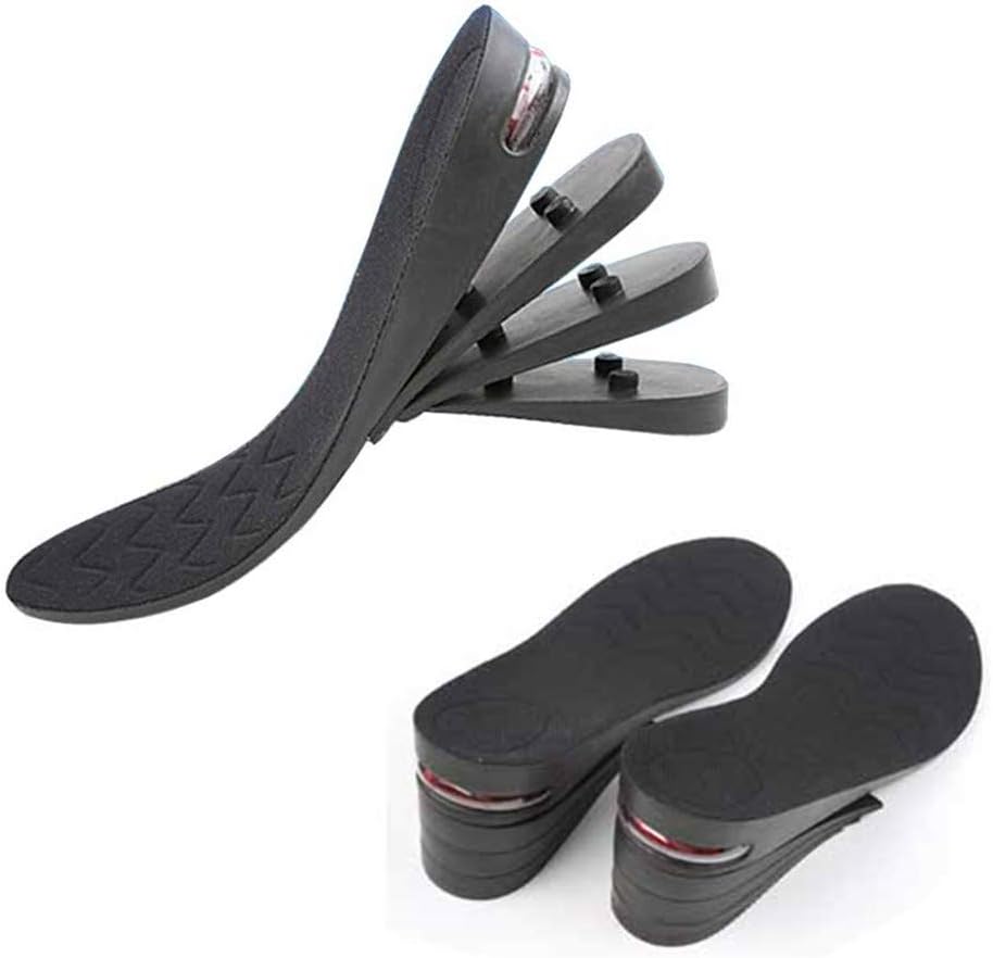 1Pair Height Increase Insole 4-Layer Air up Shoe Lifts Elevator Shoes Insole 3.5-8 cm Heels lift Inserts for Men and Women