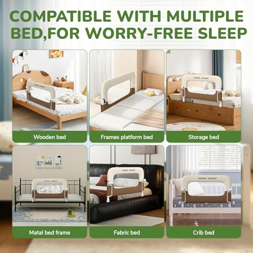 Image of Bed Rail for Toddlers, 32 Inch Toddler Bed Rails, Bed Rail for Baby