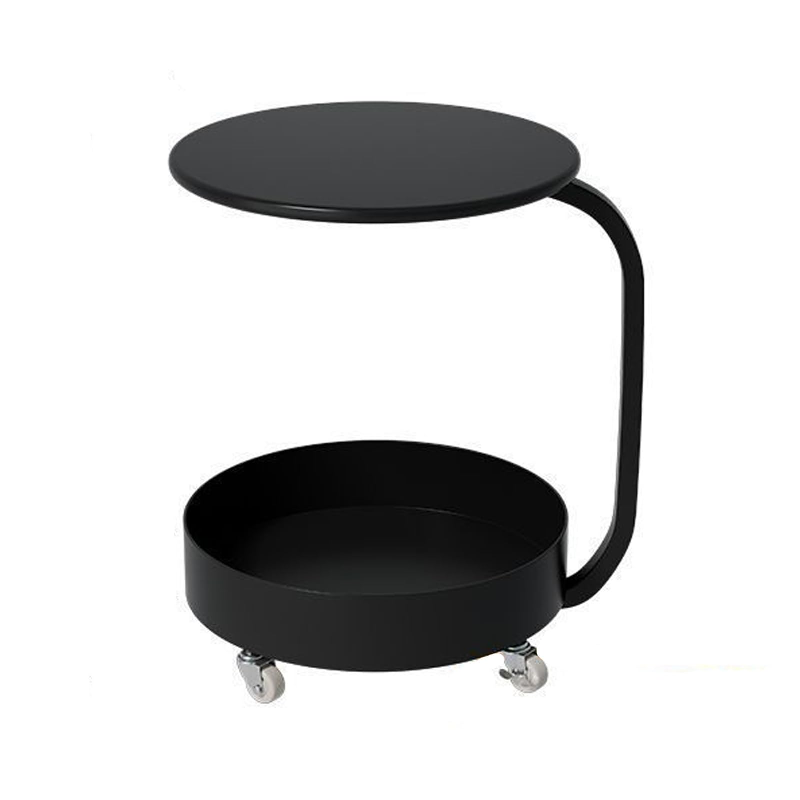 Table d'appoint en C à roulettes pour travailler confortablement depuis son canapé