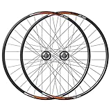  Juego de Ruedas de Bicicleta de montaña 27.5\'\' Freno de Disco de Llanta Juego de Ruedas MTB Ruedas Traseras Delanteras de Liberación Rápida Rueda de Bicicleta 32H Buje para Cassette de Velocidad 7/8/