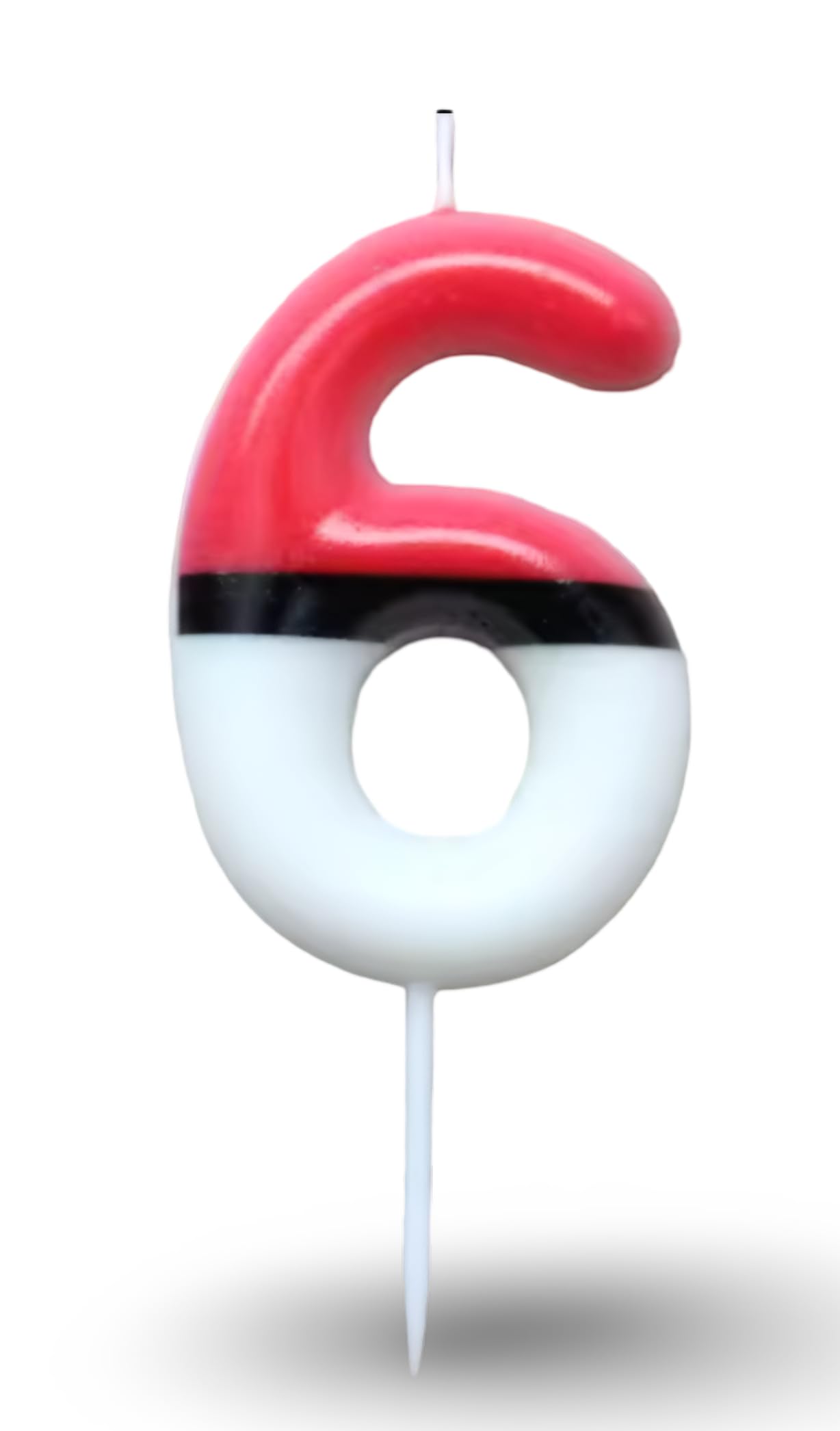 Pokemon Age / Number Birthday Candle | Pokeball | 6 - Six
