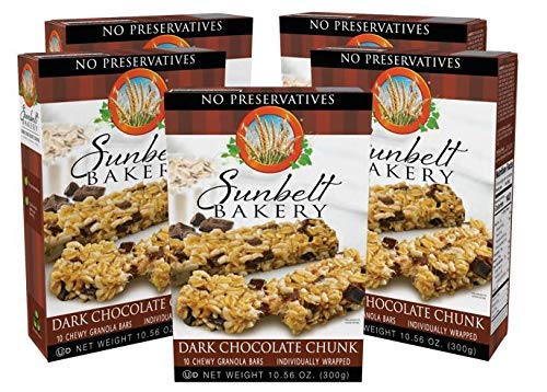 Sunbelt Bakery Dark Chocolate Chunk Chewy Granola Bars, 5 Boxes, No Preservatives (50 Bars) #TOP27