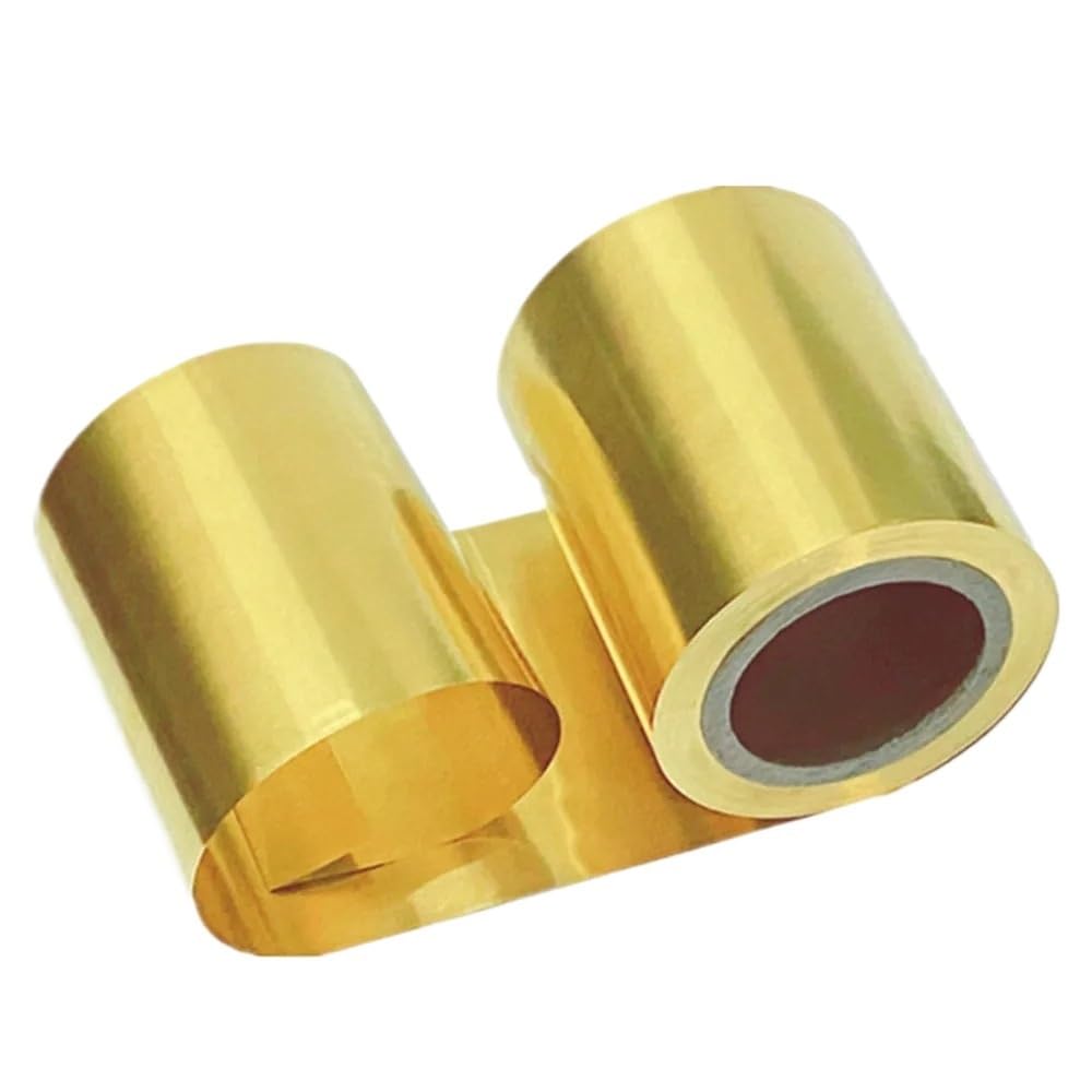 Jinfeuge 1Pc Brass Shim Sheet Dia 0.02-1Mm Foil Brass Sheet Plate/1Pc/0.2 * 100 * 1000Mm