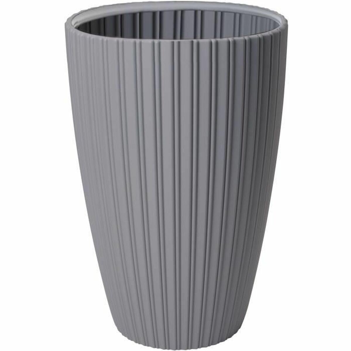 Pot Fancy gris polyéthylène 40x58 cm pour protéger les racines du gel