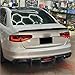 Compatible For と互換性がある Audi A4 S4 B8.5 Sedan 4 Pintu 2012-2016 Carbon Fiber Rear Bumper Lip Spoiler Rear Diffuser Protector(Standard Carbon Fibe)