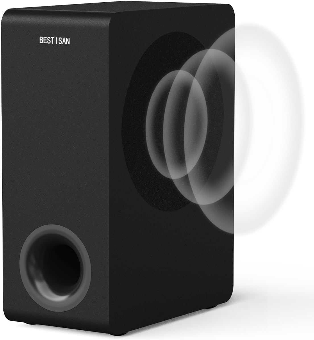 BSETISAN Subwoofer, 8” Powered Home Audio Sub in Compact Design