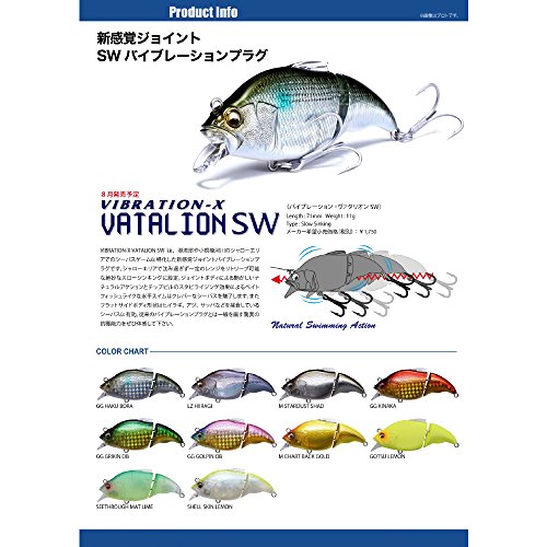 メガバス(Megabass) ルアー VIBRATION-X VATALION SW(バイブレーションX ヴァタリオンSW) M チャートバックゴールド 38299 2枚目