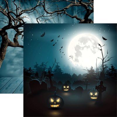 Jack at Midnight - Jacks Revenge Scrapbook Paper - 5 Sheets - by Reminisce