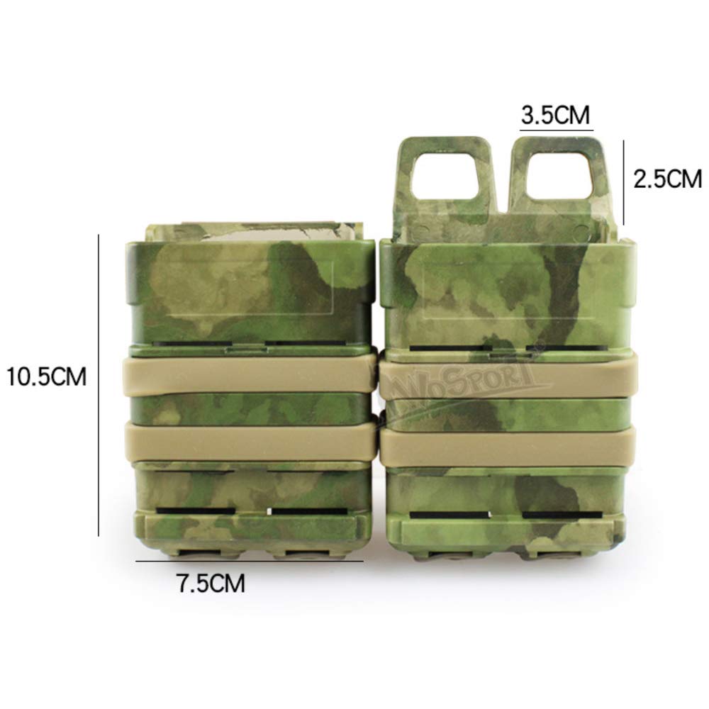 Tactical Camo Fast Mag 5.56 Medium Magazine Pouch Holder Attachment Box Pouches for M4 MAG Polymer Multicolors