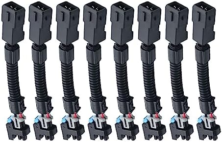 8pcs LS1 LS6 LT1 EV1 Injector Harness,Pigtails to Multec LQ4, LQ9 4.8 5.3 6.0 Delphi Adapters