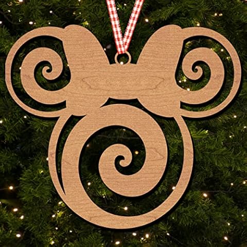 Minnie Mouse Wooden Christmas Tree Bauble Cover