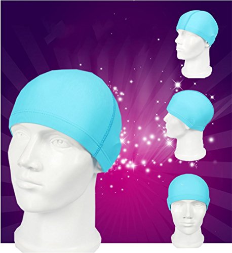 Bonnet de bain confortable en nylon Days Blue extensible et universel