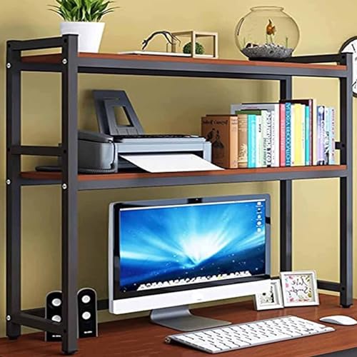 Bureau d'ordinateur net grâce au support de rangement de bureau ouvert réglable - 3