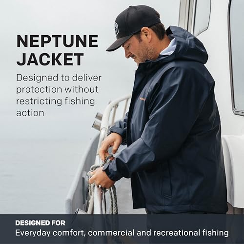 Chaqueta de pesca impermeable con capota ajustable para hombre 4