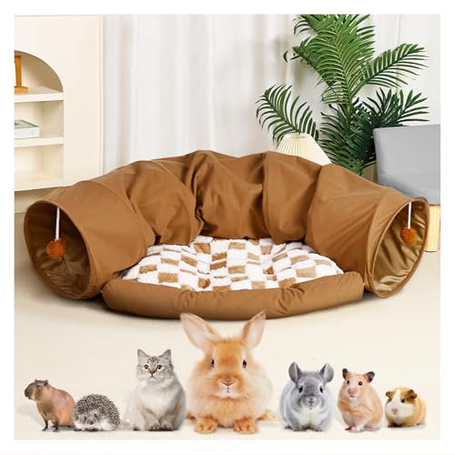 π°π€ 10 Best Beds for Bunnies For 2025 9 WEEKSUN Bunny Tunnel Bed, Collapsible Tunnel Tubes,Bunny Toys with Removable Mat, Guinea Pig Houses and Hideouts, for Cats Kittens Rabbits Guinea Pigs Kitty