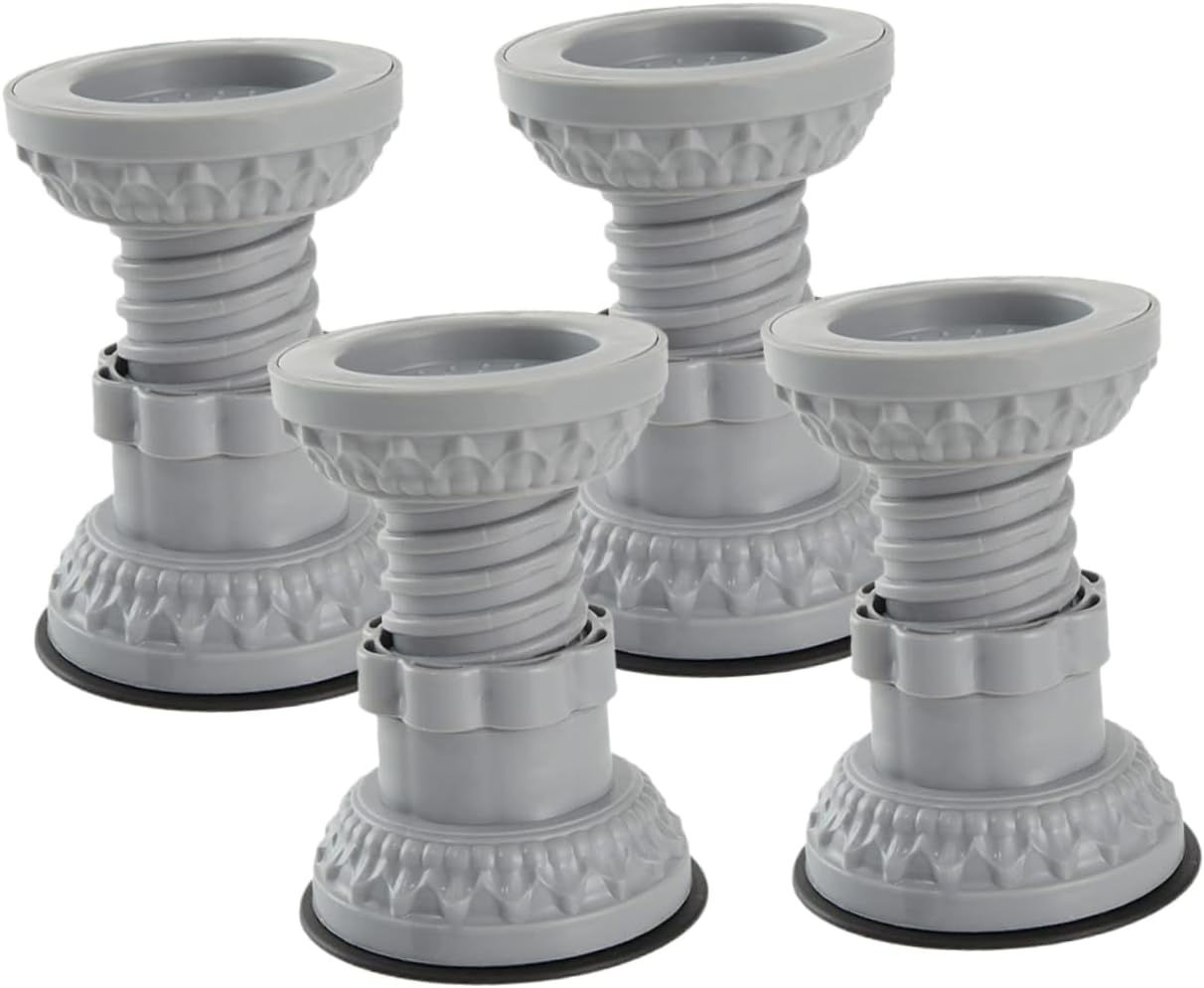 Gatuida 4Pcs Slip Washing Machine Foot Pads Vibration Dampening Feet for Stability Uneven Floors Easy Installation Height Nonslip Design for Washer