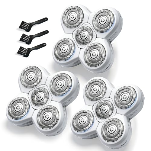 5 Head Shaver Replacement Blades Refills For Freebird FlexSeries Electric Razor for Women (White/3PCS)