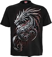 The splintering chrome spines running down the length of this serpent’s body reflect the scarlet light from the setting evening sun. A modern re-imagining of our much-loved tribal dragon designs of yesteryear, this monolithic pierced monster is cutti...