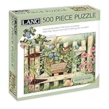 LANG Garden Gate 500 Piece Jigsaw Puzzle, Artwork by Susan Winget