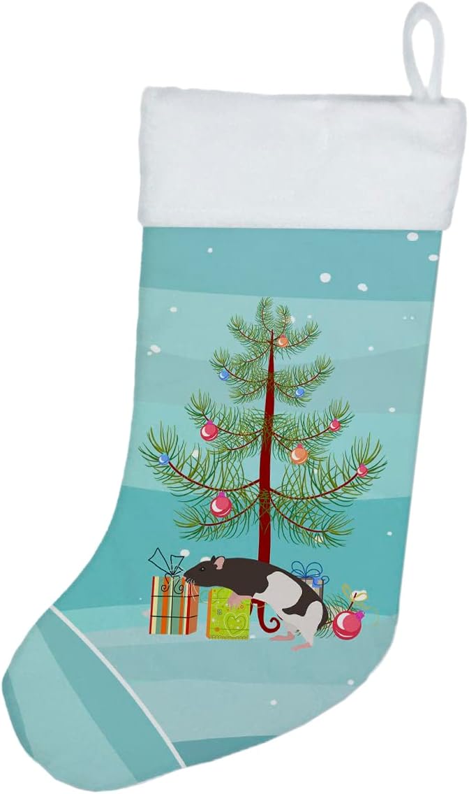Caroline's Treasures CK4539CS Garden Snail Merry Christmas Christmas Stocking Fireplace Hanging Stockings Christmas Season Party Decor Family Holiday Decorations