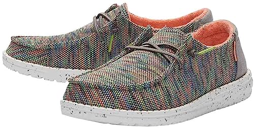 Image of HEYDUDE Girl's Wendy Youth, Peacock Pink, 6 M US Big Kid