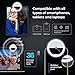 Selfie Ring Light Rechargeable-Phone Ring Light Clip On for iPhone Tablet Computer Camera Photography Video-Adjustable Brightness 36 LED Camera Circle Light- Portable Mini Light Ring for Selfies-White