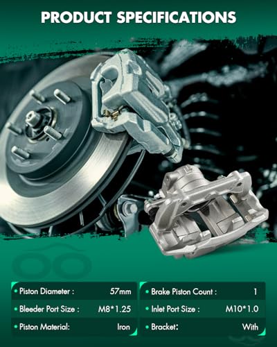 Image of SCITOO 1PC 19B3124 Front Driver Side Disc Brake Caliper With Bracket | Fit For Mercedes-Benz Model - For C240 2003-2005,For C280 2006-2007,For C320 2003-2005,For C350 2006-2007