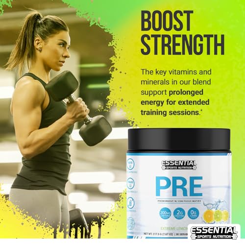 Image of PRE | Pre-Workout with Creatine, Focus Formula, and 200mg Caffeine (40 Servings, Lemon Rush)