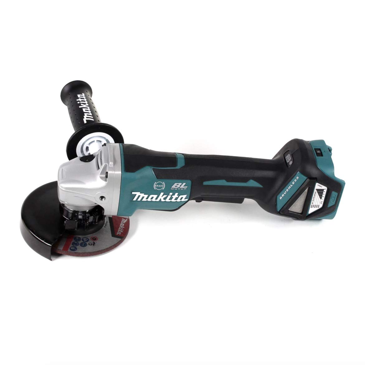 Makita DGA 517 RT1J akumulatorowa szlifierka kątowa 18V 125 mm + 1x akumulator 5,0Ah + ładowarka + skrzynka transportowa Makpac 3