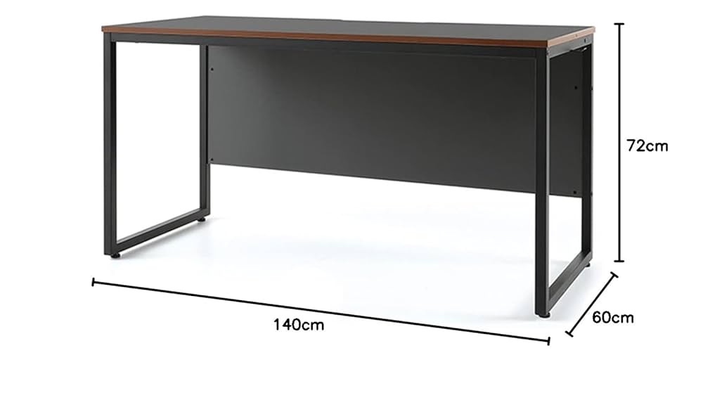 [美品] パソコンデスク オフィスチェアオフィスデスク 140cm 60cm hm140-73ds_00a.jpg