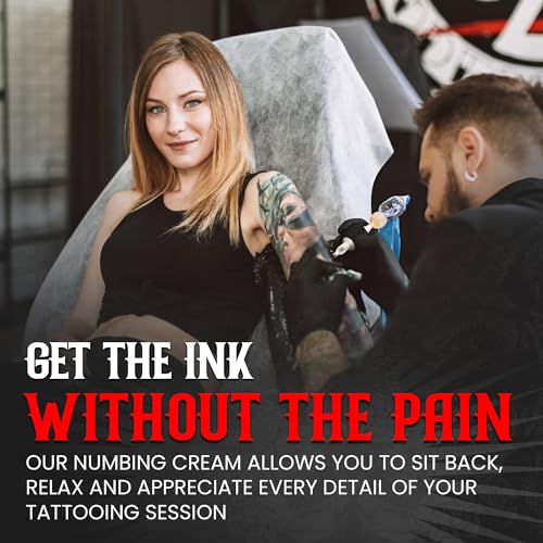 INKorporated Painless Tattoo Numbing Cream - Extra Strength Numbing Cream For Tattoos, Waxing, Microblading - Topical Anesthetic Cream That Works Fast, Long-Lasting - 1 oz (30 mL)