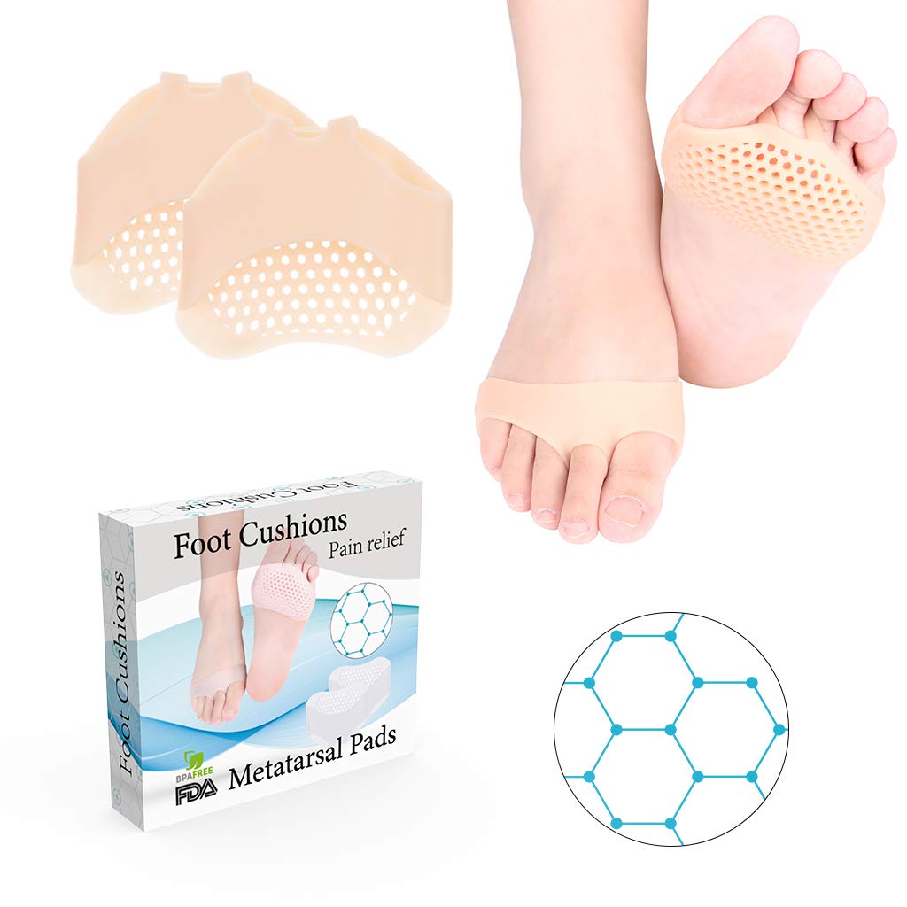 Buy Soft Gel Ball of Foot Pads Metatarsal Pads Ball of Foot Cushions