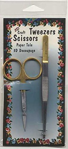 Scissors/Tweezers Combo Straight (Gold)
