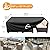 Kipiea Patio Furniture Covers Waterproof Winter, Heavy-Duty Outdoor Furniture Set Covers for Table Chairs, Anti-UV, No Tears or Fading (128" L x 128" W x 28" H)
