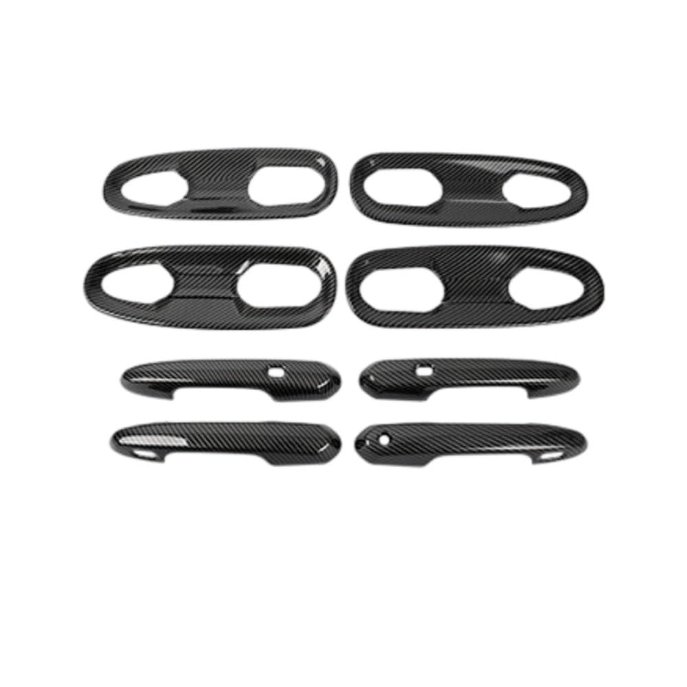Mhtgd Type B Lhd Abs Lhd Door Handle Cover Trim Car Accessories Plastic Imitation Carbon Fiber For Sienna For Xl40 2021 2022