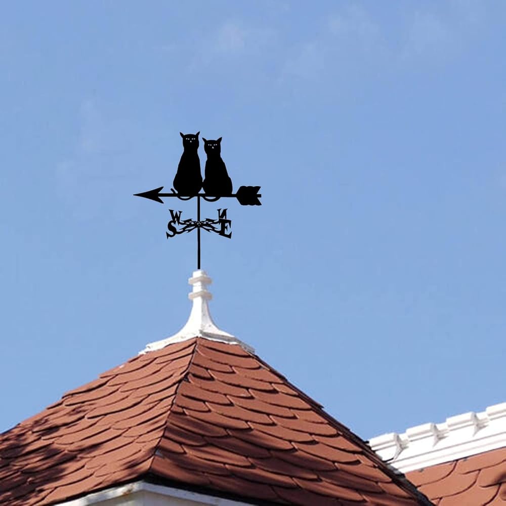 Rodzinne łopatki wiatrowe gospodarstwo żelazne dom wiatrowskaz wiatrowskaz wiatru wiatrowskaz retro podwórko dachy narzędzia pomiarowe budowa zewnętrzna ogród bulion łatwy w użyciu i instalacji