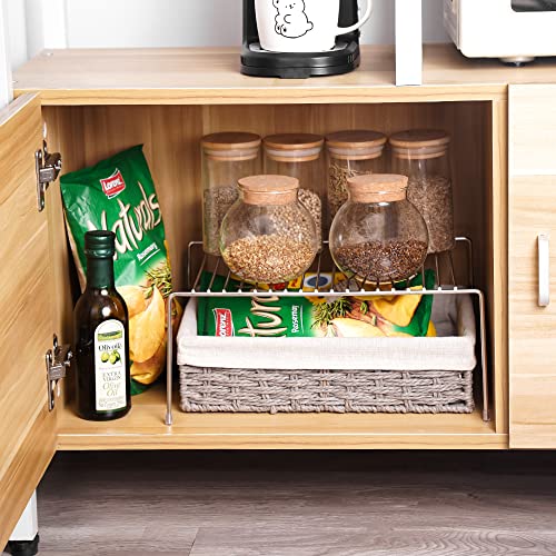 Tomorotec Stainless Steel Expandable Kitchen Storage Organizer Spice Rack Cabinet Organization Shelves Heavy-Duty Rustproof Shelf, Adjustable Durable Rack Space Saving Countertop Drawer Cabinet Pantry #TOP2