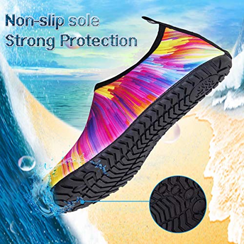 Image of YALOX Water Shoes Women's Men's Outdoor Beach Swimming Aqua Socks Quick-Dry Barefoot Shoes Surfing Yoga Pool Exercise