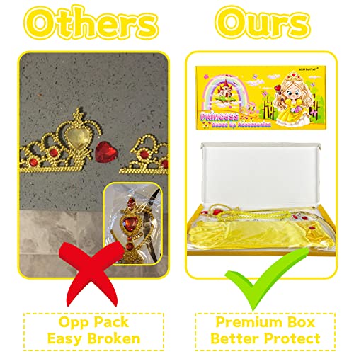 Miss Fantasy CC-001 Princess Dress Up Accessories,Cosplay Accessories For Kids Girls, Princess Dressed Up Crown,Wand,Gloves,Necklace,Earrings,Bracelet Gift Sets thumb #1